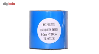 ریبون پرینتر لیبل زن  Wax Resin 60mm x 300m