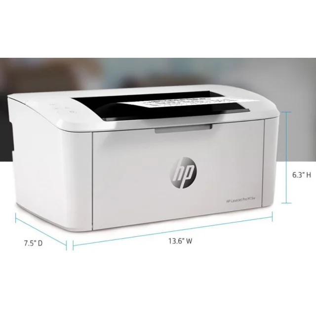 پرینتر اچ پی تک رنگ تک کاره با چاپ لیزری مدل LaserJet Pro M15w، سایز چاپ A4، قابلیت‌ چاپ م 101707060