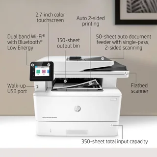 پرینتر اچ پی تک رنگ چهار کاره با چاپ لیزری مدل LaserJet Pro MFP M428fdw، سایز چاپ A4، قابل 101705276