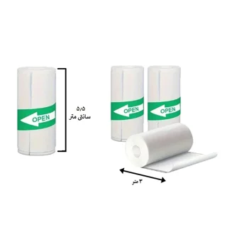کاغذ پرینتر حرارتی پشت چسبدار پایتخت رول مدل LA3W بسته 20 عددی 101718616