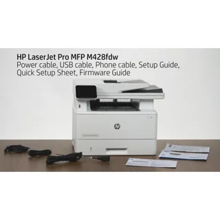 پرینتر اچ پی تک رنگ چهار کاره با چاپ لیزری مدل LaserJet Pro MFP M428fdw، سایز چاپ A4، قابل 101705280