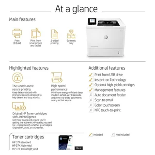 پرینتر لیزری اچ پی مدل LaserJet Enterprise M608dn 101704020
